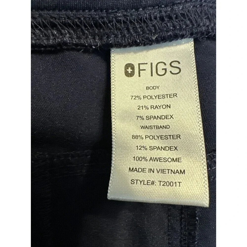 Figs Axim Cargo Scrub Pants Mens XXL Tall Navy Blue Pants Technical‎ Collection